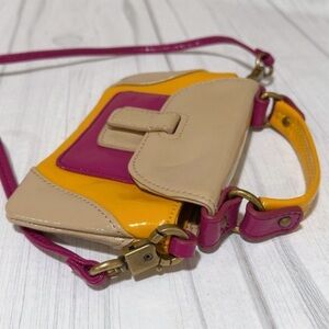 Stylish Beige and Pink Women's Bag